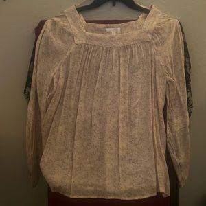 Lauren Conrad large long sleeve very light/pale peach color